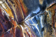 Farbige Felsen im Fossil Canyon